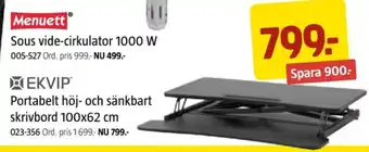 Jula Ekvip höj och sänkbord erbjuda