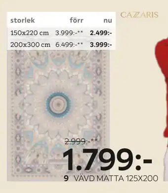 XXXLutz VÄVD MATTA 125X200 erbjuda
