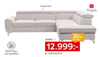 XXXLutz Hörnsoffa Idylla erbjuda