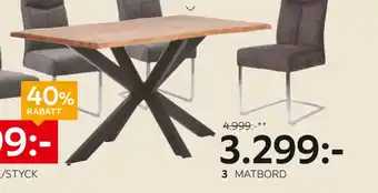 XXXLutz Matbord Luke erbjuda