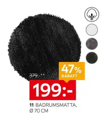 XXXLutz BADRUMSMATTA, Ø 70 CM erbjuda