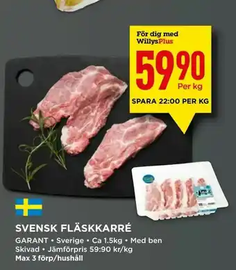 Willys Svensk fläskkarré erbjuda