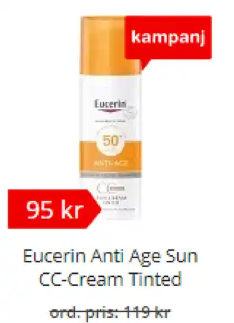 Apotea Eucerin Anti Age Sun CC+Cream Tinted erbjuda