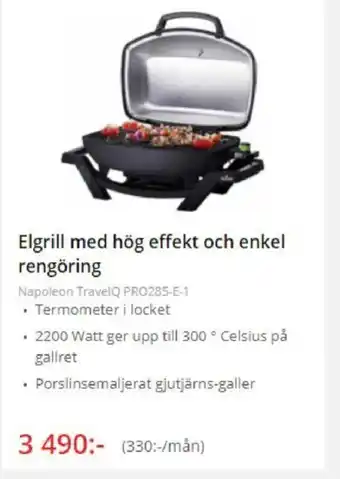 NetOnNet Elgrill med hög effekt och enkel rengöring erbjuda