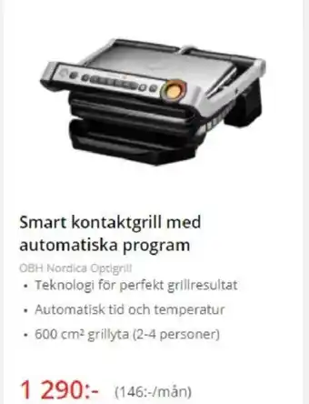 NetOnNet Smart kontaktgrill med automatiska program erbjuda