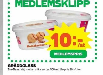 Coop Extra Gräddglass erbjuda