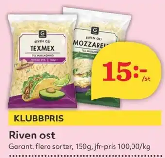 Hemköp Riven ost erbjuda