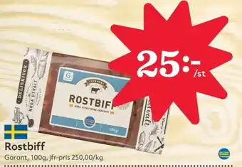 Hemköp Rostbiff erbjuda