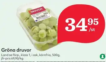 Hemköp Gröna druvor erbjuda