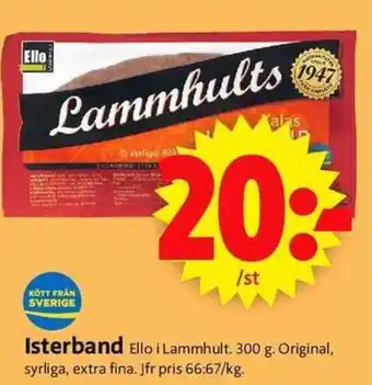 ICA Supermarket Isterband erbjuda