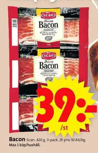 ICA Supermarket Bacon erbjuda