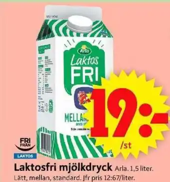 ICA Supermarket Laktosfri mjölkdryck erbjuda