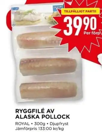 Willys RYGGFILÉ AV ALASKA POLLOCK erbjuda