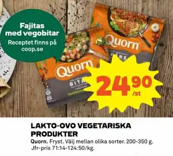 Quorn Lakto-Ovo Vegetariska Produkter 200-350g