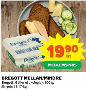 Bregott Mellan/Mindre 600g