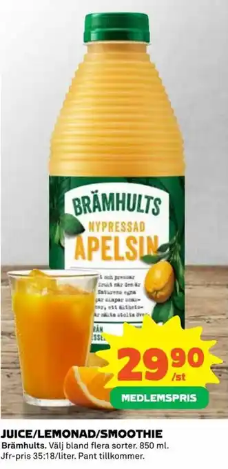 Brämhults Juice/Lemonad/Smoothie 850ml