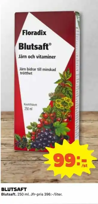Coop Daglivs Blutsaft 250ml erbjuda
