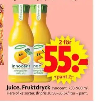 ICA Supermarket Innocent fruktdryck erbjuda