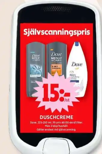 ICA Maxi Dove duschtvål erbjuda