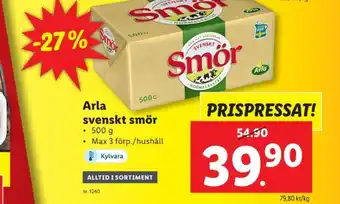 Lidl Svenskt smör erbjuda