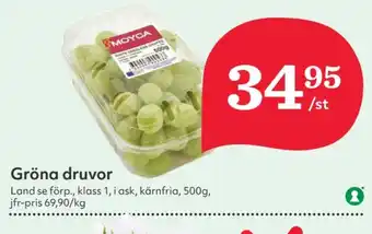 Hemköp Moyca vindruvor erbjuda