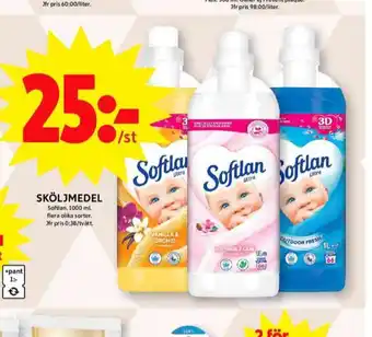 ICA Maxi Softlan sköljmedel erbjuda