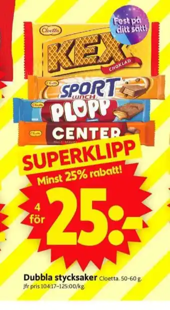 ICA Supermarket Kexchoklad chokladbar erbjuda