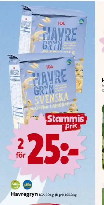 ICA Nära Ica havregryn erbjuda