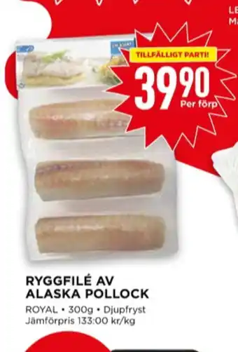 Willys Royal foods pollockfiléer erbjuda