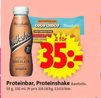 ICA Supermarket Barebells bars erbjuda