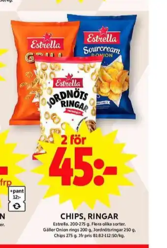 ICA Maxi Estrella jordnötsringar erbjuda