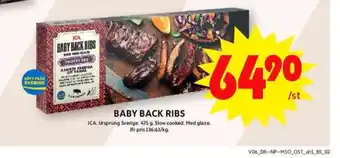 ICA Maxi Ica spareribs erbjuda