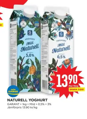 Willys Hemma Garant yoghurt erbjuda