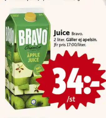ICA Nära Bravo juice erbjuda