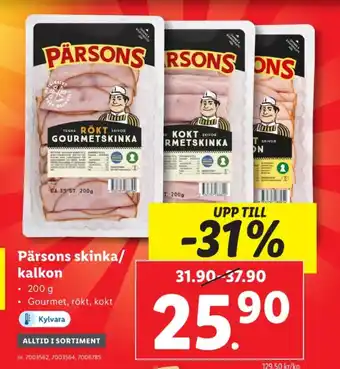 Lidl Pärsons skinka erbjuda