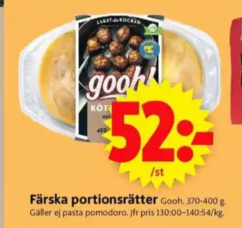 ICA Supermarket Gooh färdigrätter erbjuda
