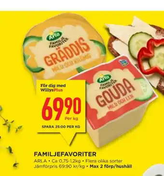 Willys Hemma Arla gräddost erbjuda