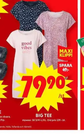 ICA Maxi Mywear t-shirts erbjuda