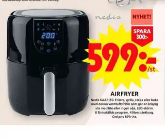 ICA Maxi Nedis airfryer erbjuda