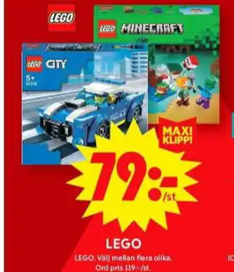 ICA Maxi Lego leksaker erbjuda