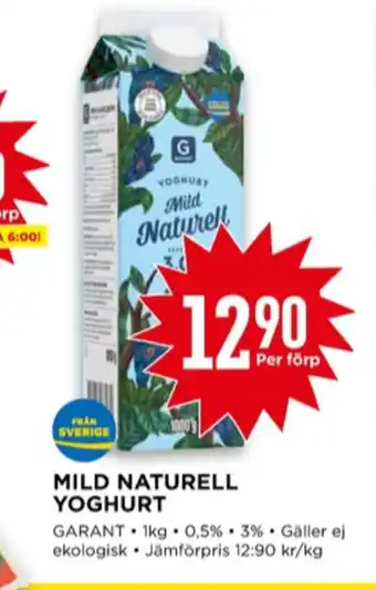 Willys Garant yoghurt erbjuda