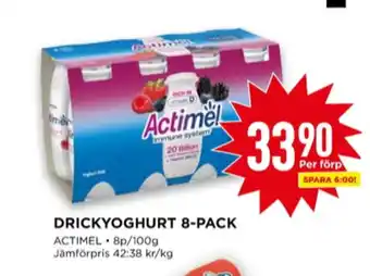 Willys Actimel drickyoghurt erbjuda