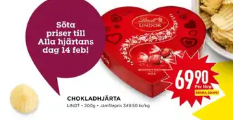 Willys Heart chokladask erbjuda