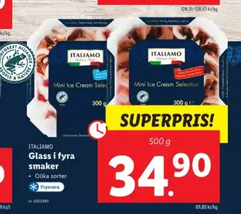 Lidl Italiamo glass erbjuda