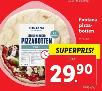 Lidl Fontana pizzabotten erbjuda