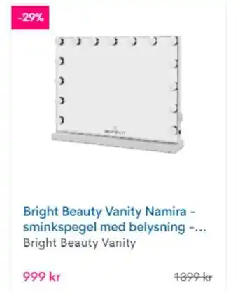 Bright Beauty Vanity Namira - sminkspegel med belysning, Bright Beauty Vanity