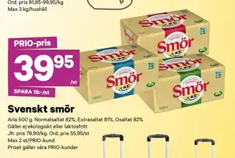 City Gross Svenskt smör erbjuda