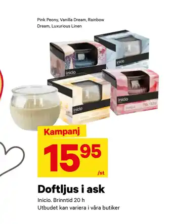 City Gross Doftljus i ask erbjuda