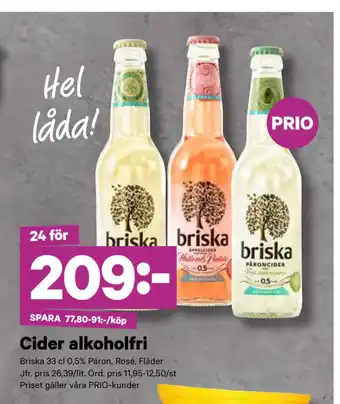 City Gross Cider alkoholfri erbjuda