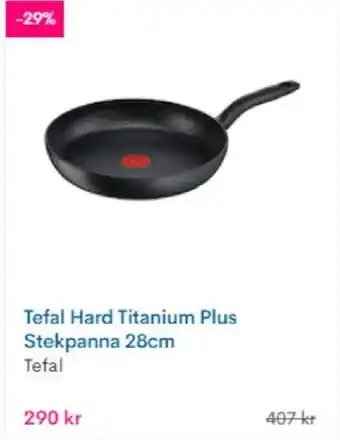 CDON Tefal Hard Titanium Plus Stekpanna 28cm, Tefal erbjuda